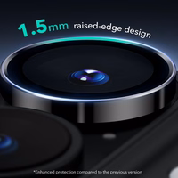 ESR Armorite Karastatud klaas jaoks iPhone 16 / 16 Plus Camera - must