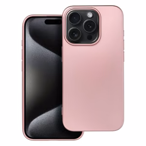 METALLIC Ümbris jaoks IPHONE 15 Pro roosa