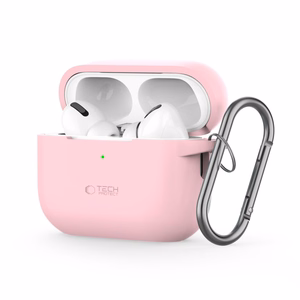 Tech-Protect Silicone Hook Ümbris jaoks Apple AirPods Pro 1 / 2 - Roosa