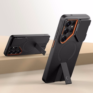 Tech-Protect Kevlar Aura MagSafe Ümbris for Samsung Galaxy S26 Ultra - must and oranž