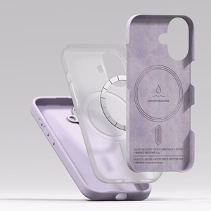 Ringke Silicone Magnetic MagSafe Ümbris jaoks iPhone 17 - Lilla