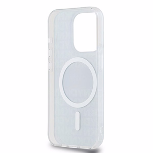 DKNY IML Mono & Stripe MagSafe ümbris jaoks iPhone 15 Pro Max - must