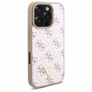Guess New 4G Triangle Ümbris jaoks iPhone 16 Pro - valge