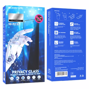 Borofone Karastatud klaas BF7 Diamond Armor Full Screen Anti-spy jaoks Iphone X/XS/11 Pro - 10 pieces
