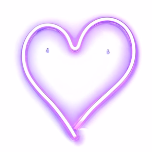 neoon LED on USB - HEART mudel