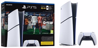 Sony PlayStation 5 Slim Digital+ EA Sports FC 26 Bundle 825 GB Wi-Fi must, valge