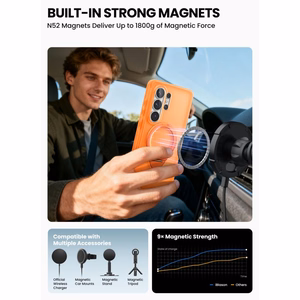 Supcase Cosmo Mag MagSafe Ümbris for Samsung Galaxy S26 Ultra - oranž