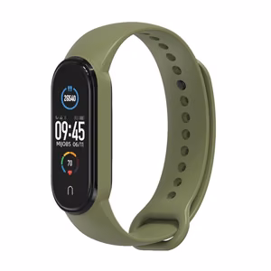 Silicone strap for smartband Xiaomi Mi Band 5 / 6 / 7 green (08)