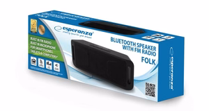 Esperanza FOLK stereo kaasaskantav kõlar must 6 W