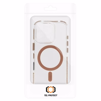 Tel Protect Strap Clear Ümbris jaoks Iphone 15 Pro Max kuldne