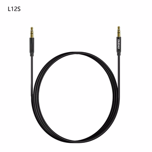 Dudao L12S AUX kaabel mini jack 3.5mm 1m 3-pole stereo - must