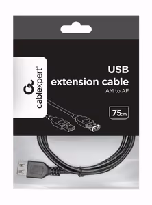 Gembird USB2 pikenduskaabel AM-AF 0.75m