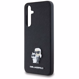 Karl Lagerfeld Saffiano Karl&Choupette Pin ümbris jaoks Samsung Galaxy A35 - must