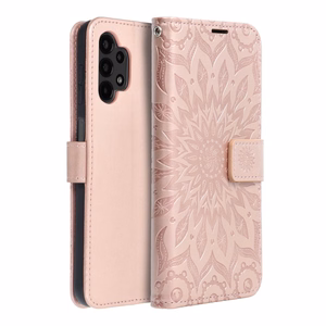 MEZZO Book ümbris jaoks SAMSUNG A13 4G mandala rose kuldne