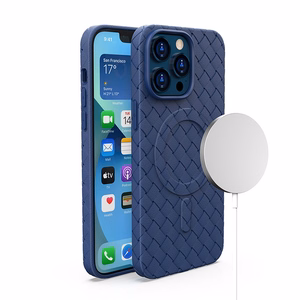 MagSafe Woven Ümbris jaoks iPhone 15 Pro - tumesinine
