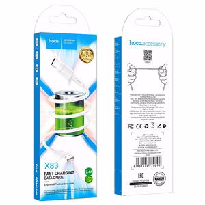 USB cable Hoco X83 USB-A to MicroUSB 1.0m white