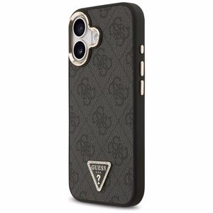 GUESS ümbris jaoks IPHONE 17 compatible with MagSafe GUHMP17SP4GTDGMK (4G PU W/ Triangle Logo) kuldne must