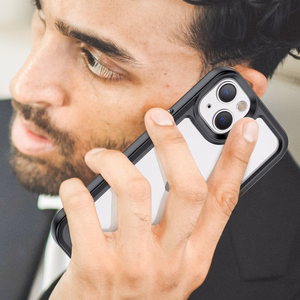 Outer Space Case iPhone 14 Plus kõva kate geelraamiga must