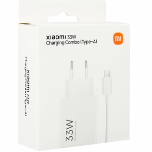 Xiaomi MDY-16-EF 1xUSB-A 33W Wall Laadija with 3A USB-C Kaabel - valge