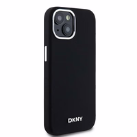 DKNY DKHMP15SSMCHLK iPhone 15 / 14 / 136.1" must ümbris Liquid Silicone Small Metal Logo MagSafe