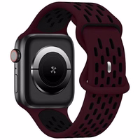 Beline Rihm Apple Watch New Sport Silicone 42/44/45/49mm bordo/must