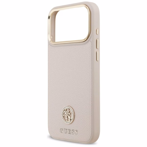 GUESS ümbris jaoks IPHONE 17 Pro Max compatible with MagSafe GUHMP17XPGCRMDEP (PU W/ Grained Strass Logo) roosa