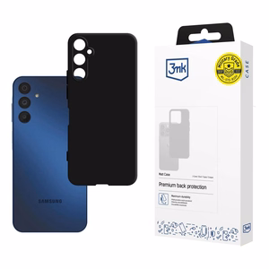 3mk Matt Ümbris jaoks Samsung Galaxy A15 5G - must