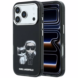 KARL LAGERFELD ümbris mudelile IPHONE 18 Pro /17 Pro ühildub MagSafe'iga (Bodies Sketch) (värv: must)