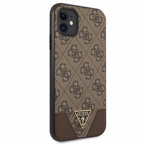 Guess 4G Triangle Collection ümbris jaoks iPhone 11 6.1" / Xr 6.1" - brown