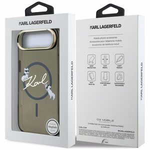 Karl Lagerfeld IML Choupettes Karl Script Logo MagSafe iPhone Air Ümbris - must