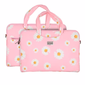 Wonder Briefcase Laptop 17 inches roosa daisies