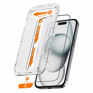 Crong EasyShield 2-Pack karastatud ekraanikaitseklaasid seadmele iPhone 16 / 15, 2 tk