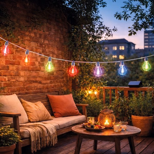 Forever Light Solar LED String Lights SUNARI FLS-400 4m 10 bulbs multicolor