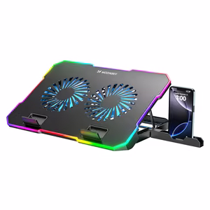 Wozinsky WDCX-A26 NitroCool RGB mängude sülearvuti jahutusalus must