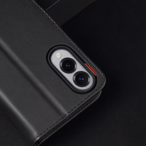 Чехол Dux Ducis Hivo для Samsung Galaxy S25 Edge с откидной крышкой и RFID-защитой - чёрный