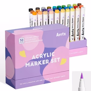Akrüülmarkerid ARRTX 30B, 30 värvi