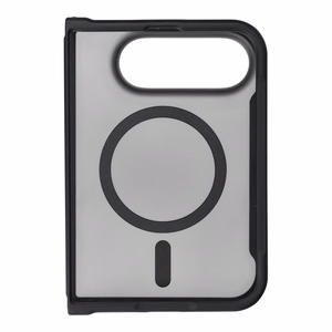 Must Forcell F-Protect 4sD-i Smoke Hybrid Premium ümbris iPhone Duo jaoks, ühildub MagSafe'iga