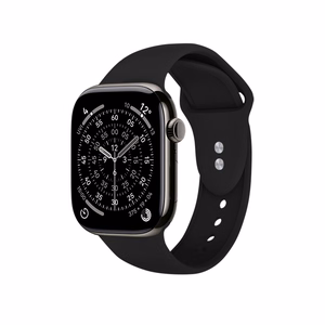 Crong Liquid rihm Apple Watch 38 / 40 / 41 / 42 mm kellale, must