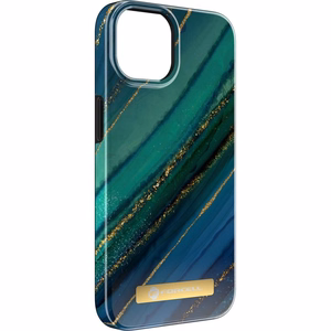 Ümbris jaoks iPhone 15 PLUS Forcell F-Protect Mirage compatible with Magsafe jade marble