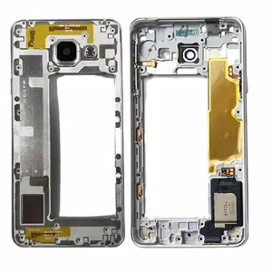 Keskmise korpuse Samsung A310 A3 2016 hall (must) summeri ja külgklahvidega originaal (kasutatud Grade B)