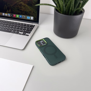 Wozinsky Fashion Ümbris MagSafe jaoks Samsung Galaxy S25 - roheline