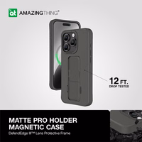 Amazing Thing Matte Pro Mag Ümbris 12FT IP156.7PMPBK jaoks Iphone 15 Pro Max must