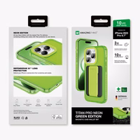 Amazing Thing Titan Pro Neon Mag Wallet Ümbris 10FT IP156.7PTWGN jaoks Iphone 15 Pro Max roheline with alus
