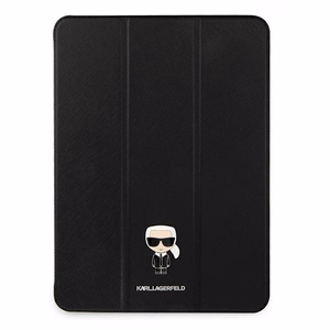Karl Lagerfeld Saffiano Ikonic Karl Ümbris jaoks iPad 12.9" Pro 2021 - must