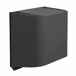 HiSmart HT260331 painted-metal outer hood for single-room recuperators, 300 × 253 × 140 mm, black