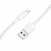 USB kaabel Borofone BX117 USB-A to Lightning 1.0m valge