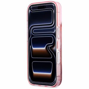 Karl Lagerfeld Liquid Glitter Karl Script Logo MagSafe Ümbris for iPhone 17 Pro Max - roosa