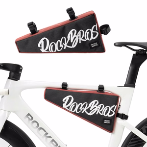 Rockbros G008 Flash Journey kolmnurkne jalgratta raami kott XL 1.9 l - must ja punane