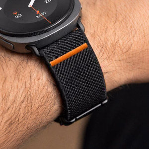 Tech-Protect Nylon Clasp rihm mudelile Samsung Galaxy Watch 40/44/46 mm – must