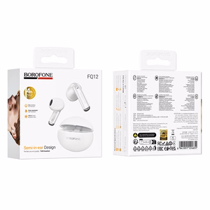 Borofone TWS Bluetooth Kõrvaklapid FQ12 Nice valge